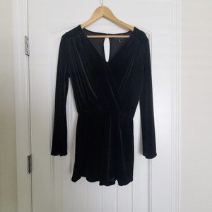 Black Velvet Romper